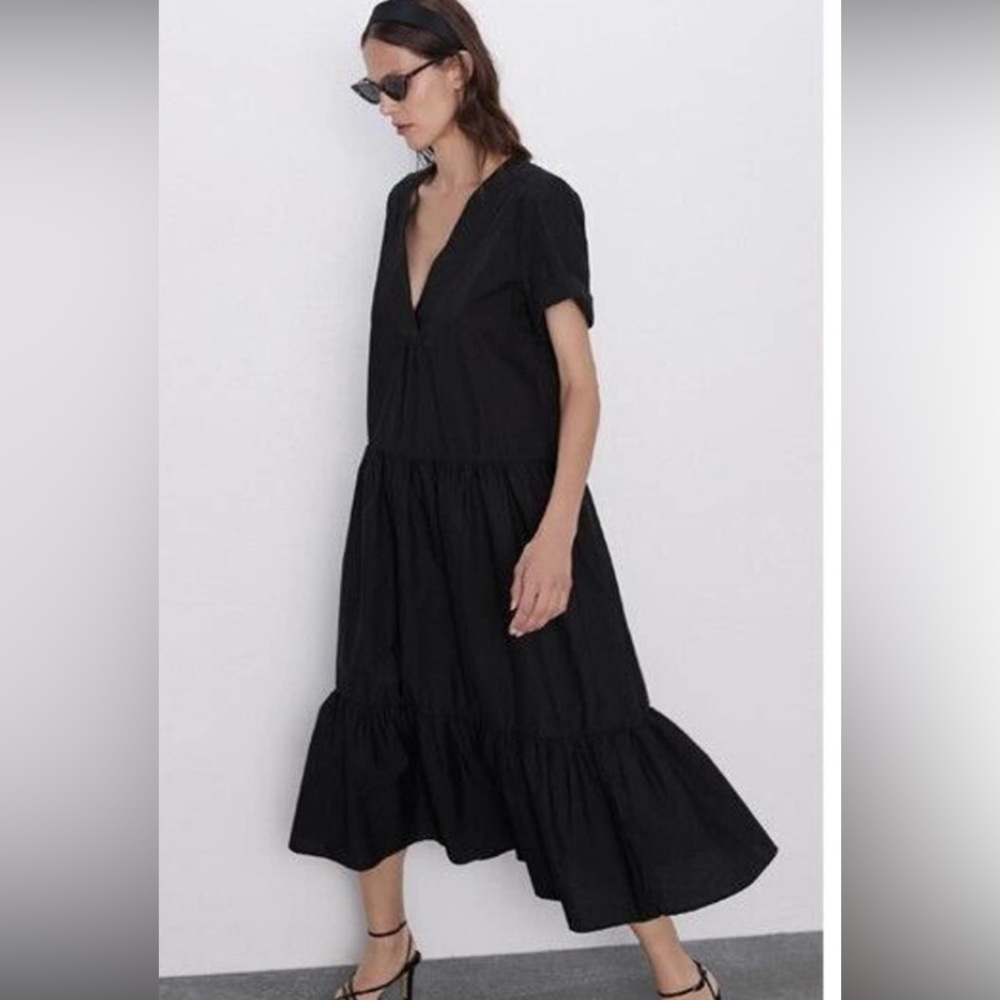 Zara Poplin Dress Size Small